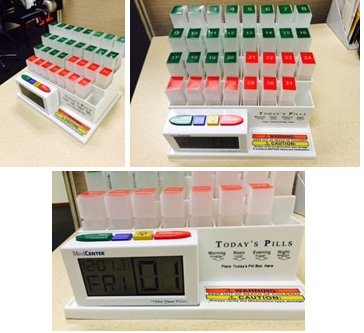 7 Day Medication Organizer System with Multi-Alarm