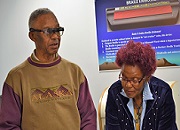 Veterans Gregory Johnson and Katie Taylor of the Washington, DC VAMC Computer Repair Team