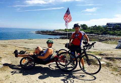 Mary Torczon at Maine Lighthouse Ride