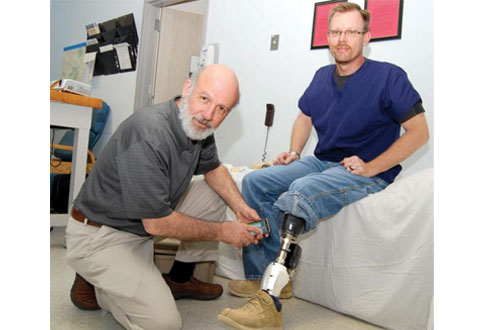 Veteran receiving treatment from the VA’s Amputation System of Care Service Veteran receiving treatment from the VA’s Amputation System of Care Service